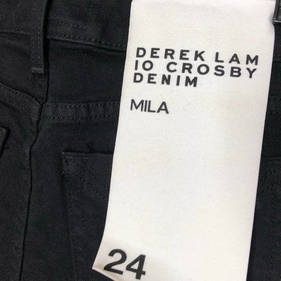 Derek Lam 10 Crosby Denim Mila Patchwork Girlfriend Jeans - Picture 10 of 16